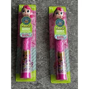 Set Of 2 FIREFLY LOL Surprise Clean N' Protect Power Toothbrush Sealed